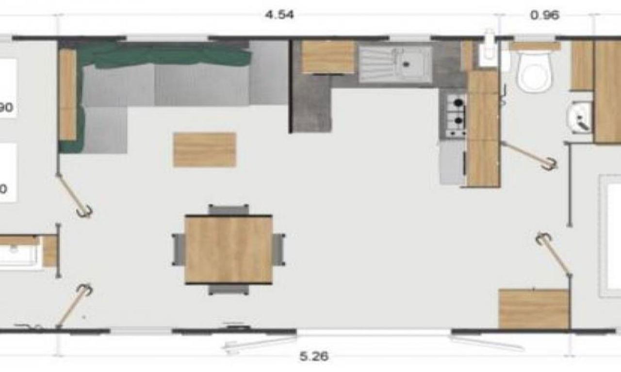 MOBILHOME 6 pers , domaine de KERLANN 4*, excellence Moana 2022 Pont-Aven Extérieur photo